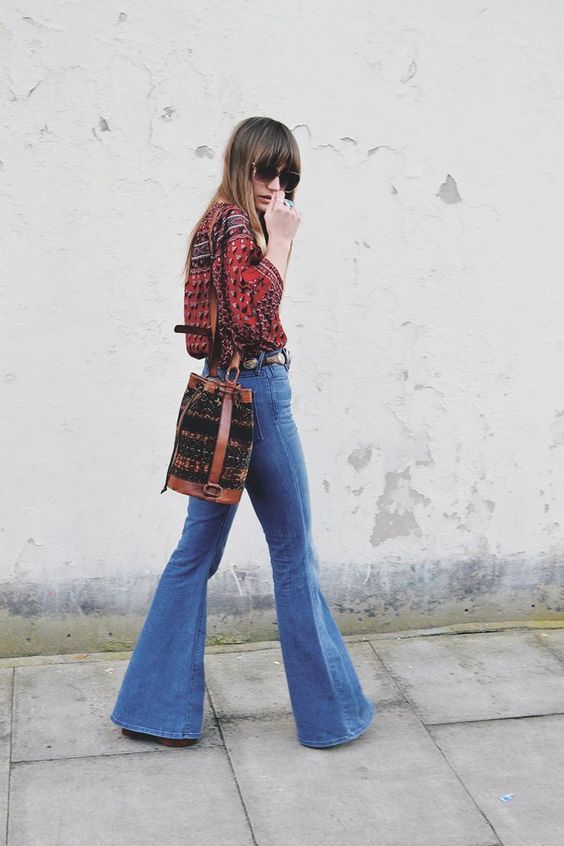 Moda Anos 70 – Décadas da Moda  Moda anos 70, Looks moda, Moda hippie  chique