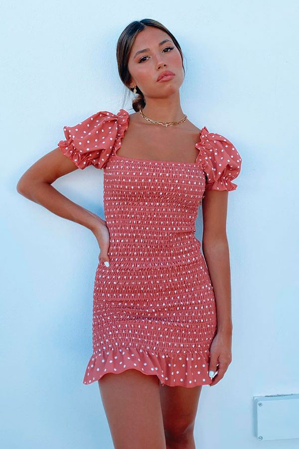 María Segarra, vestido tubinho curto