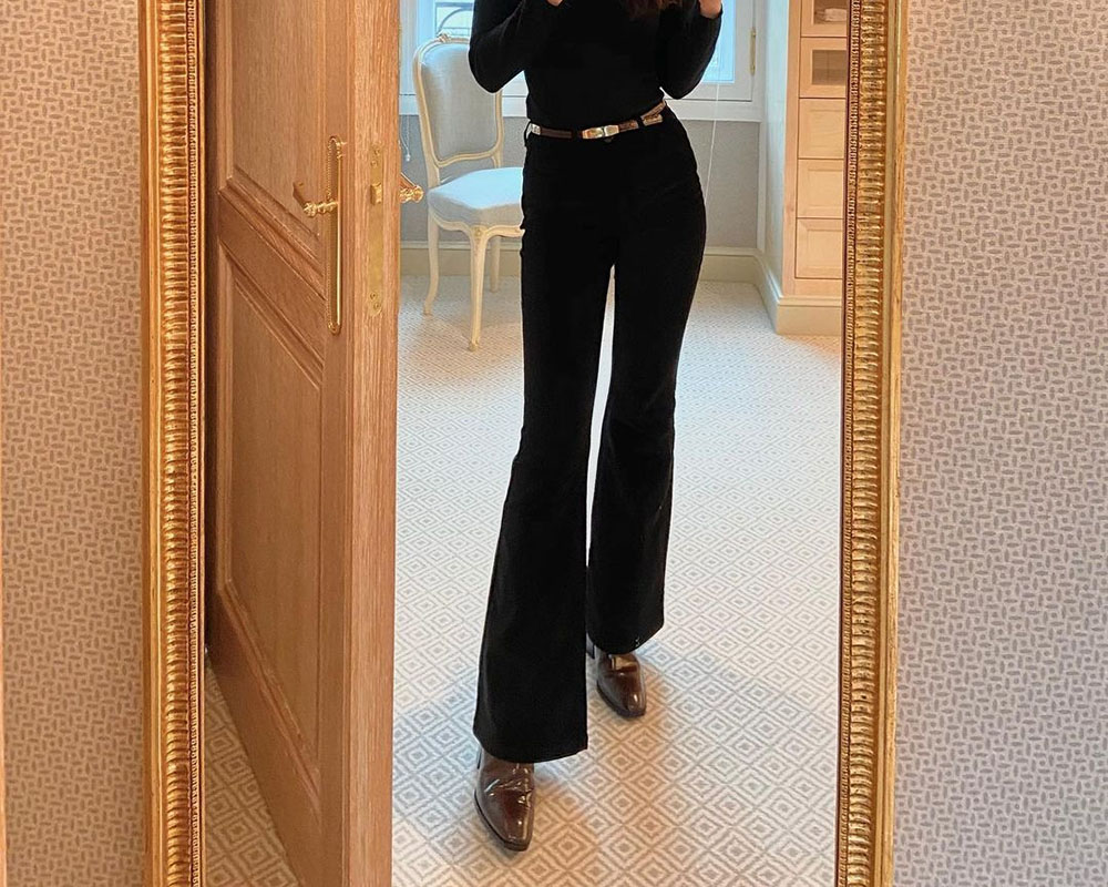 Qual sapato usar com calça flare preta