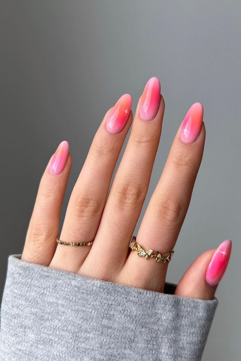 unhas rosas, bulsh nail