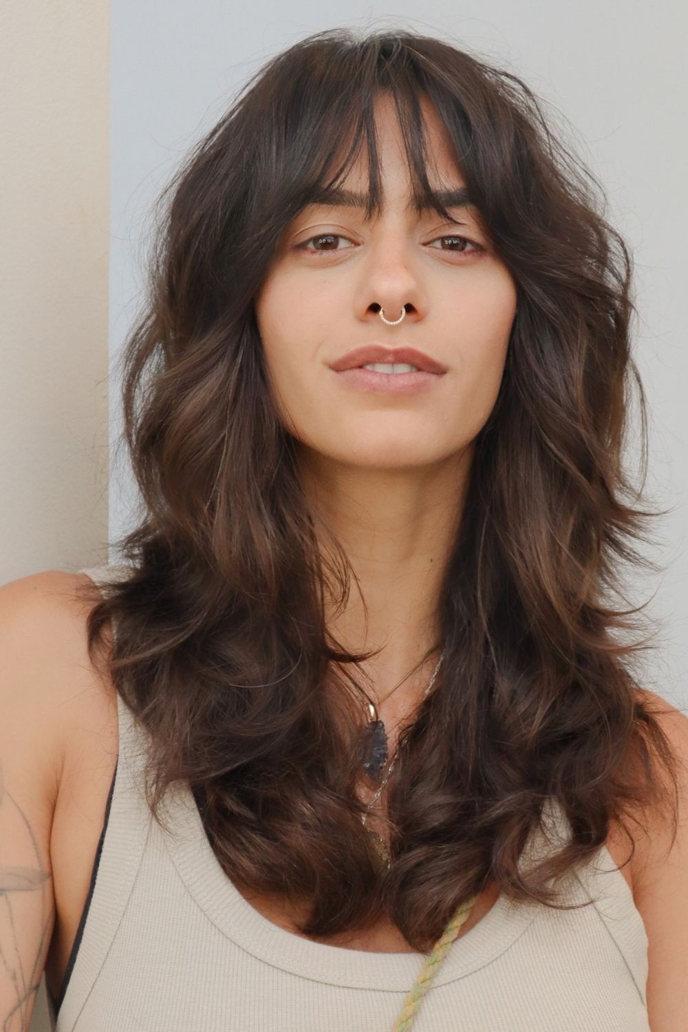 Shaggy hair com franjinha