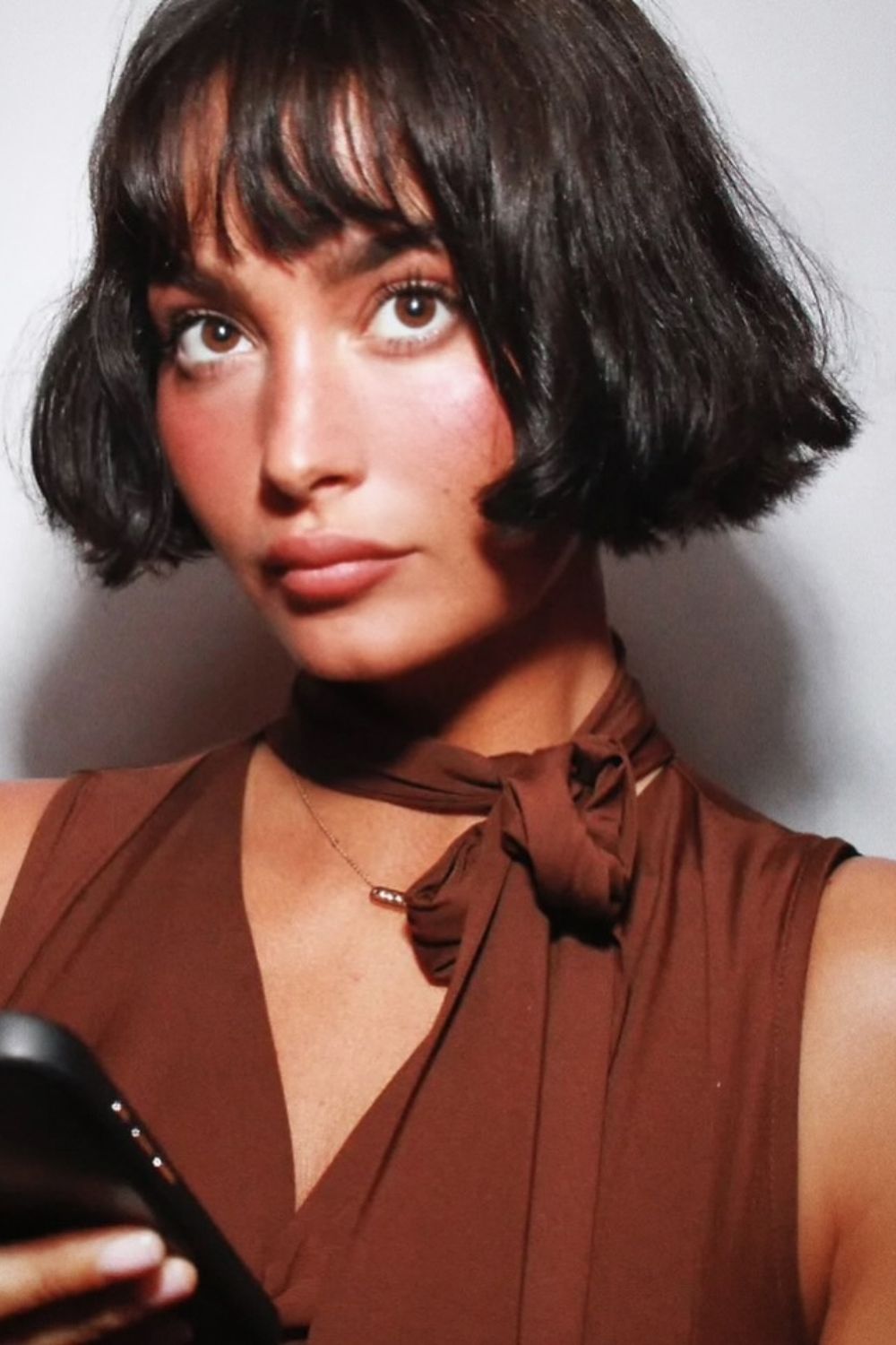 French bob, chanel curto com franja